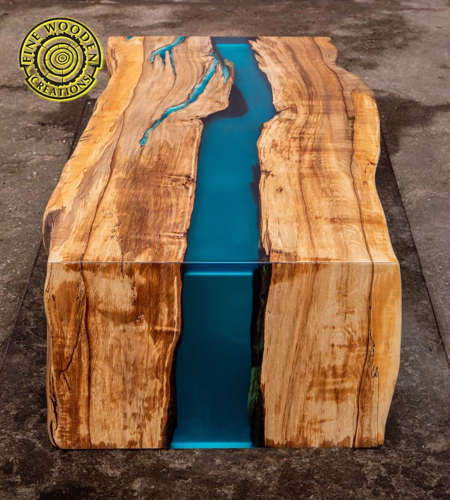 Double waterfall 2024 epoxy river table