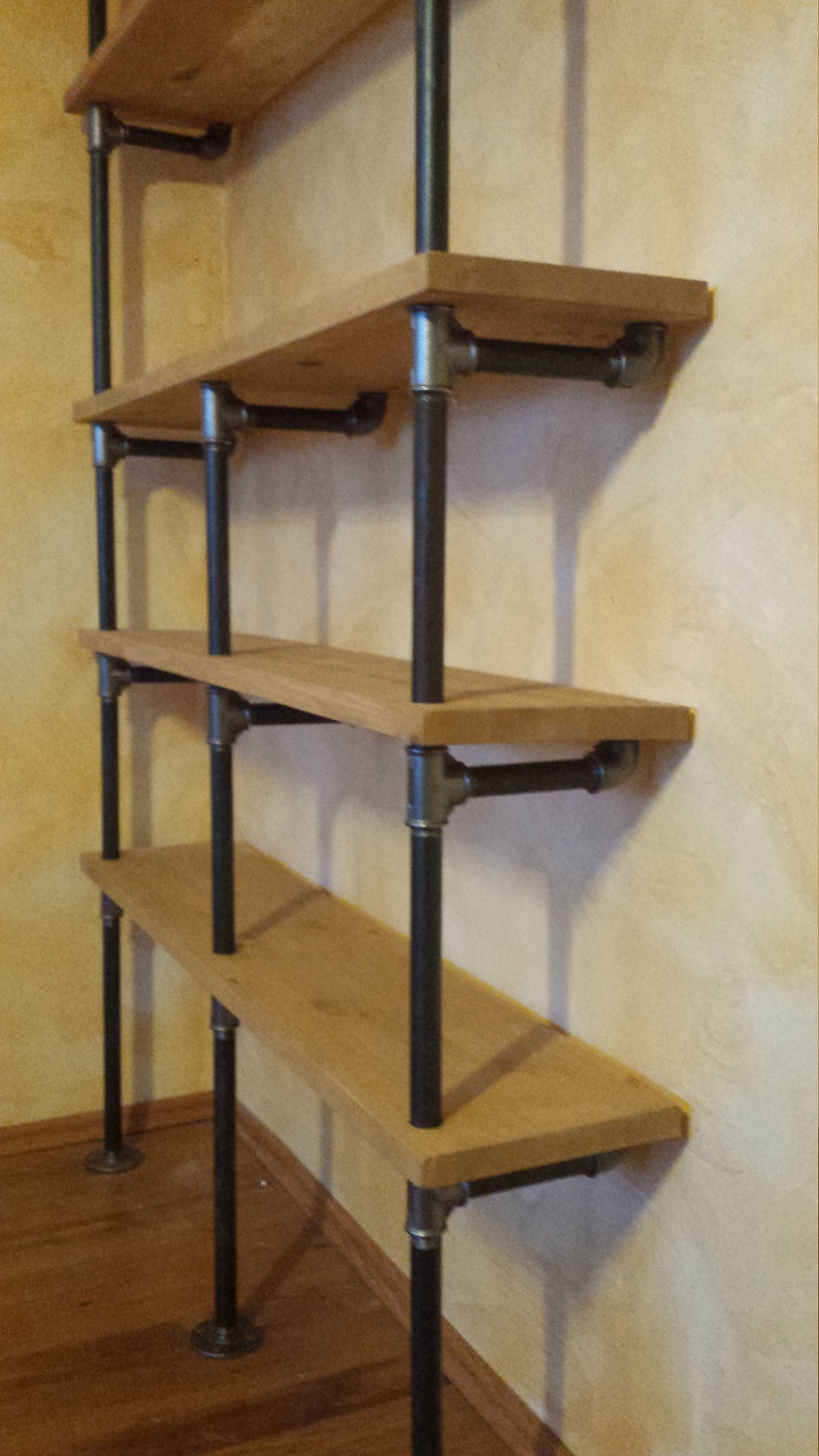 Industrial Living room pipe shelf modern pipe shelving unit Etsy