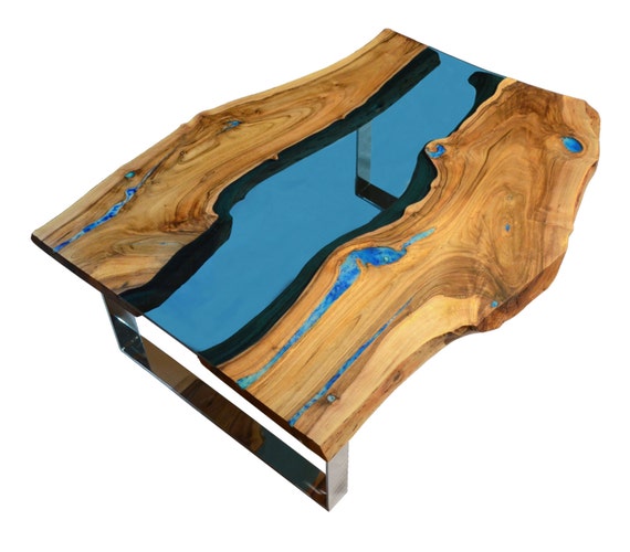 Live Edge River Coffee Table With, How To Make A Live Edge River Coffee Table
