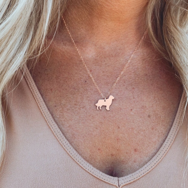 Collier Golden Retriever • Collier Chien personnalisé • Collier Chien • Pendentif Chien