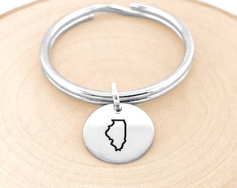 State Keychain • Home State Keychain • Keychain • Personalized Key chain