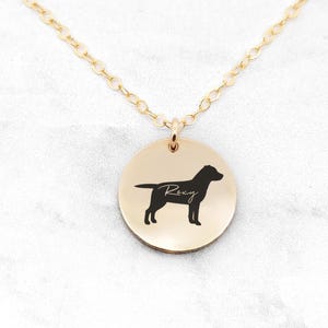 Labrador Retriever Necklace, Labrador Retriever Dog Jewelry, Personalized Dog Necklace, Dainty Dog Necklace