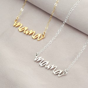 Mom Necklace • Gift For Mom • New Mom Necklace • Necklace For Mom • Personalized in Silver, Gold and Rose Gold
