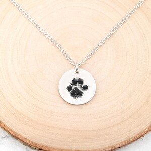 Custom Paw Print Necklace • Dog Paw Necklace • Your Actual Pet Paw Print Necklace • Paw Print Necklace • Custom Pet Necklace • Dog Necklace image 8