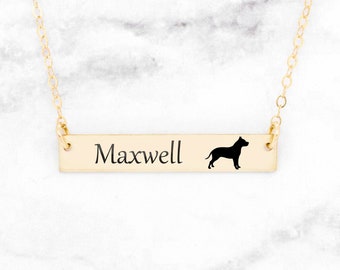 Pitbull Necklace, Dog Necklace, Pitbull Lovers, Pet Necklace, Dog Lover Jewelry, Pet Gift, Pitbull Jewelry