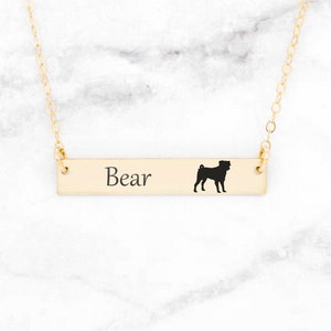 Pug Necklace, Dog Jewelry, Pug Accessories, Pet Necklace, Pug Charm, Dog Charm, Pet Lover Gifts,