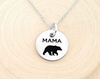 Nieuwe moeder ketting, beer ketting, mama beer ketting, momma beer ketting, momma ketting, moederdag cadeau