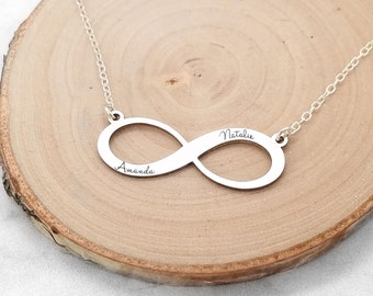 Infinity Necklace • Friendship Infinity Necklace • Infinity Charm • Eternity Necklace • Infinity Necklace With Names