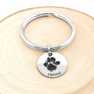 Dog Paw Print Keychain • Your Actual Pet Paw Print Keychain • Custom Pet Keychain • Dog Keychain • Dog Paw Keychain • Custom Key chain