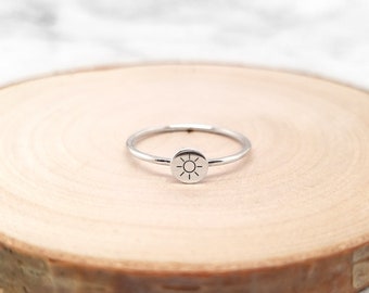 Sun Ring • Dainty Sun Ring • Silver Sun Ring • Sun Jewelry • Sunshine Ring