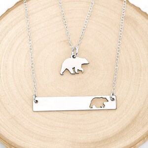 Conjunto de collares de mama bear • Conjunto de collares de hijas de madre • Collar de mama bear • Collar de osos • Conjunto de collar de oso de hija de madre