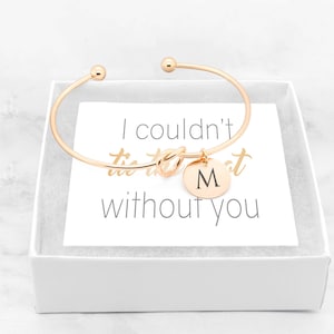 Help Me Tie The Knot • Knot Bracelet • I couldn&#39;t Tie The Knot Without You • Maid Of Honor Gift • Bridesmaids Gift