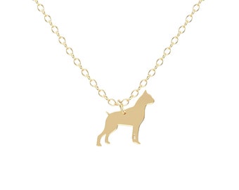 Boxer Necklace • Custom Dog Necklace • Dog Necklace • Dog Pendant