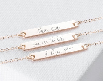 Handschrift armband • handgeschreven armband • aangepaste armband • een op maat handtekening armband gemaakte