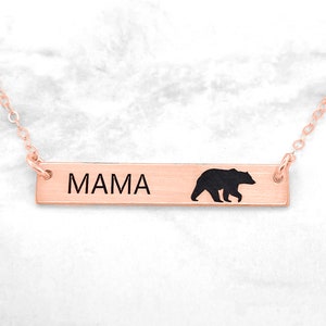 Mama Bear Necklace, Mama Bear Jewelry, Momma Bear Necklace, Mothers Necklace, New Mom Necklace