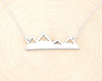 Adventure Necklace, Mountain Pendant Necklace, Mountain Necklace, Mountain Charm Necklace, Mountain Jewelry