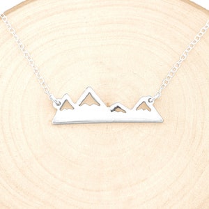 Adventure Necklace, Mountain Pendant Necklace, Mountain Necklace, Mountain Charm Necklace, Mountain Jewelry