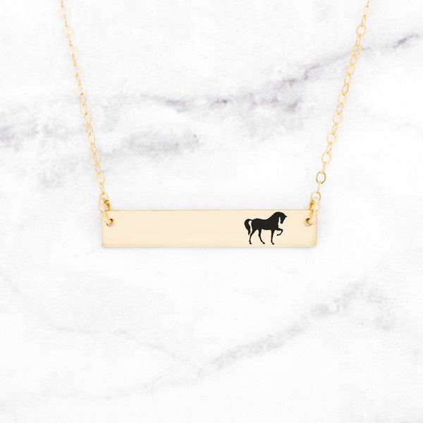 Horse Necklace, Equestrian Jewelry, Pony Charm, Horse Jewelry, Custom Horse Pendant, Gift For Her, Gift For Daughter