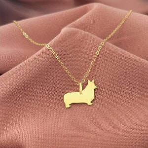 Corgi Necklace • Custom Dog Necklace • Dog Necklace • Dog Pendant