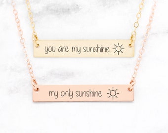 sunshine mother daughter necklace