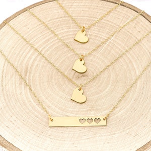 Custom Mother Daughter Necklace Set • Mother Daughter Necklace • Mother Daughter Heart Necklace Set • Gift For Mom And Daughter