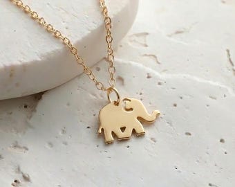 Elephant Necklace • Lucky Elephant Necklace • Silver Elephant Necklace • Gold Elephant Necklace • Rose Gold Elephant Necklace