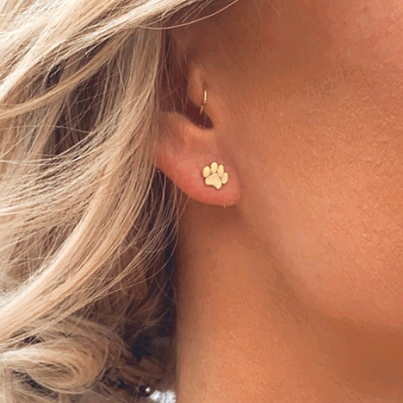 Paw Prints for Ear Rings Etsy