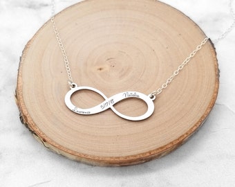 Infinity Necklace • Infinity Anniversary Necklace • Eternity Necklace • Date Infinity Charm • Anniversary Necklace