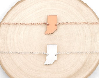 State Cutout Bracelet • Personalized State Bracelet • State Bracelet • Any State Bracelet • Home State Bracelet