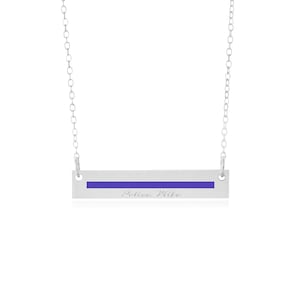 Police Wife Necklace, A Thin Blue Line Officer&#39;s Wife Gift Necklace, Wife Of An Officer