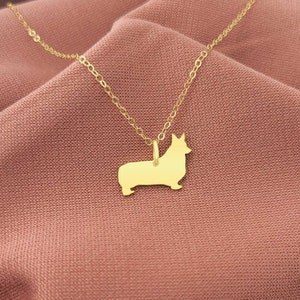 Corgi Necklace • Custom Dog Necklace • Dog Necklace • Dog Pendant