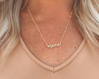Dainty Mama Necklace Silver • New Mom Necklace • Mom Jewelry • Gift For Mom • Personalized in Silver, Gold and Rose Gold