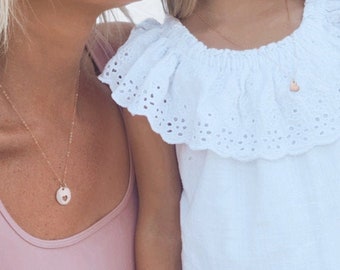 Mother Daughter Necklace • Mom Necklace • Mother Daughter Jewelry • Mother Daughter Jewelry Set • Heart Necklace