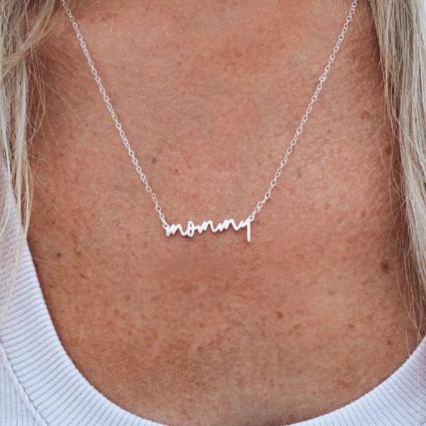 Mommy Necklace • Mom Necklace • Mom Gift • Personalized Necklace For Mom • Mommy Jewelry • Gift For New Mom • Mother's Day Necklace
