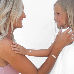 Personalized Mother Daughter Bracelet Set • Mom Bracelet • Mother Daughter Bracelet Set • Mother Daughter Jewelry