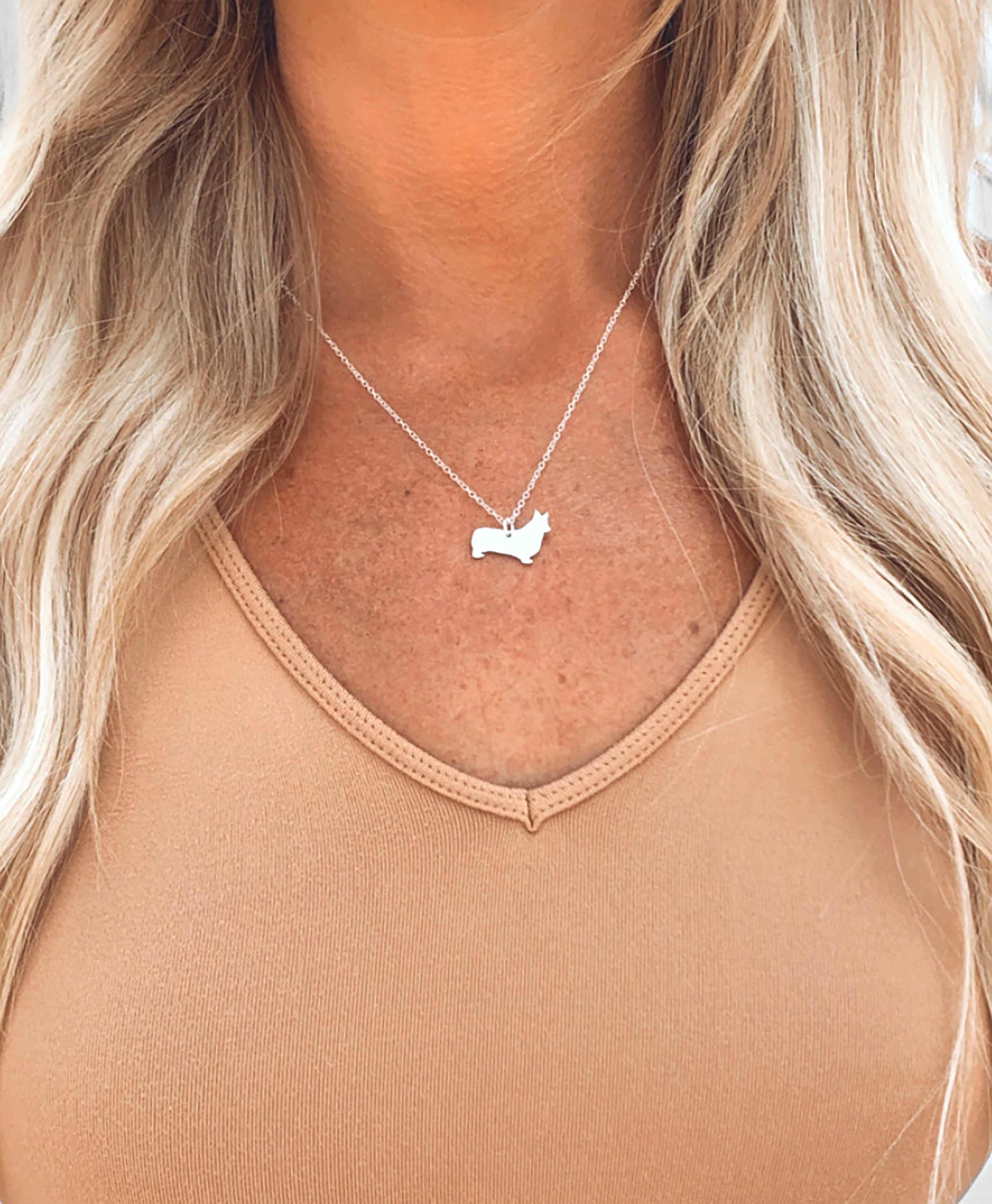Corgi Necklace Custom Dog Necklace Dog 