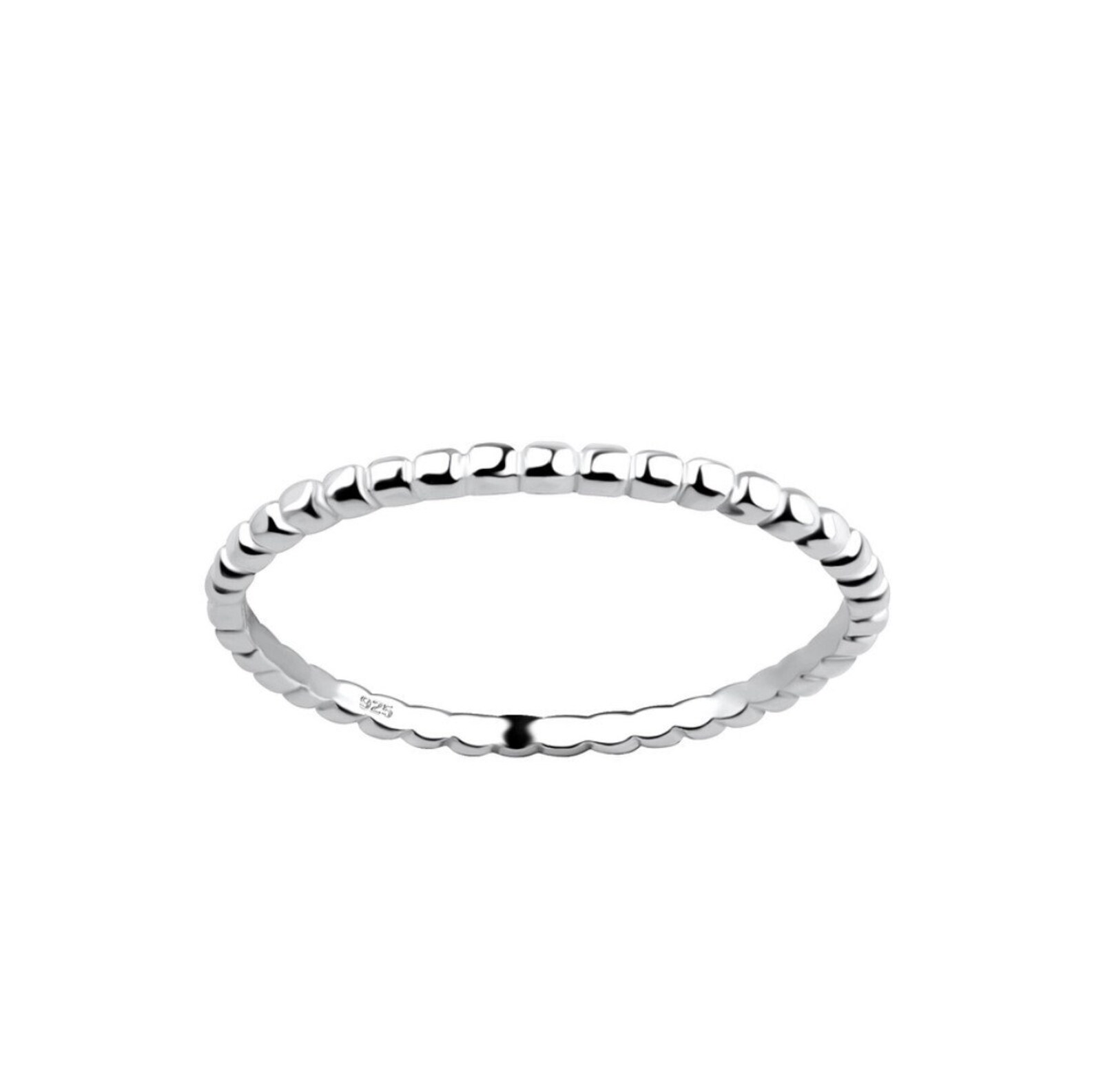 Flat Beaded Ring Beaded Ring Dainty Dot Ring Bead Ring Etsy