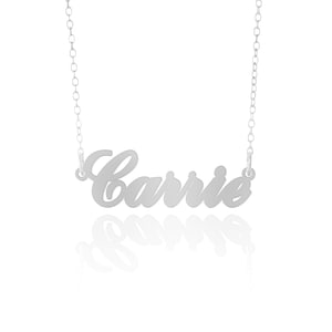 Carrie Name Necklace - A Personalized Name Necklace in Silver, Gold Or Rose Gold
