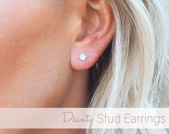 Dainty Stud Earrings, Simple Stud Earrings, Stud Earrings, Dainty Earrings