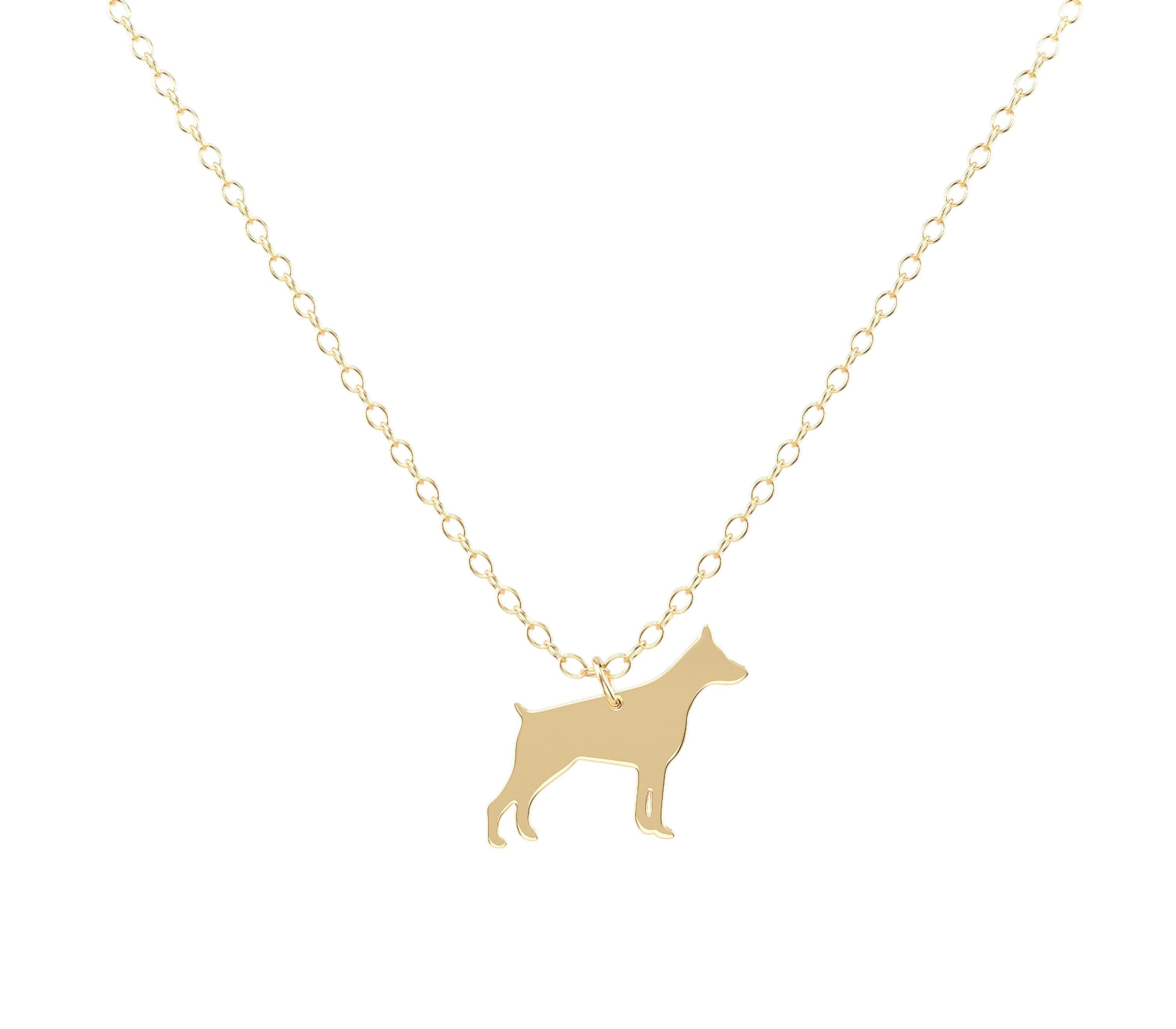 Doberman Necklace Custom Dog Necklace 