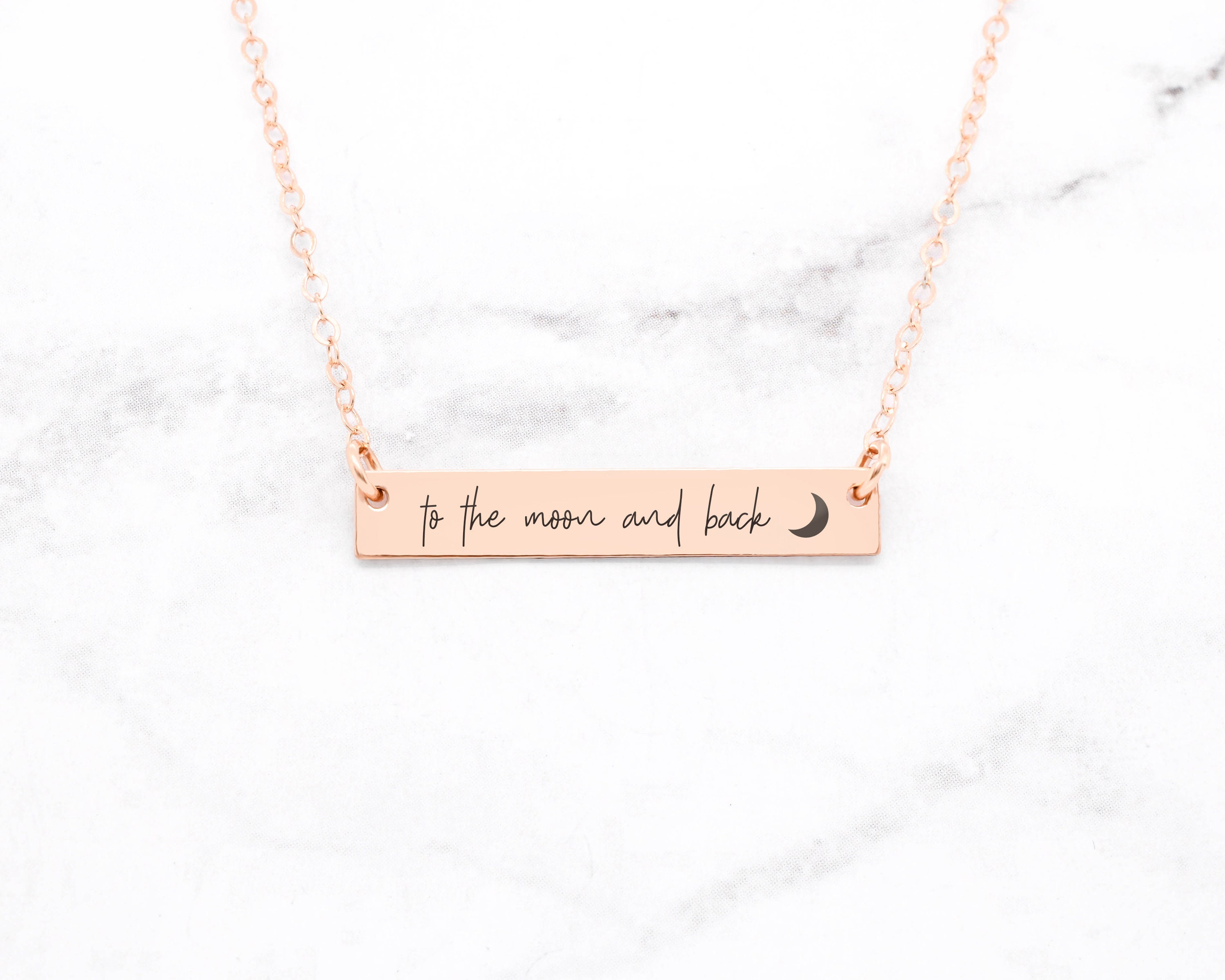 Back Necklace Personalized Rose 