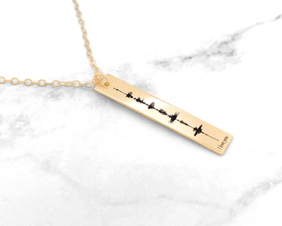 Custom soundwave best sale necklace