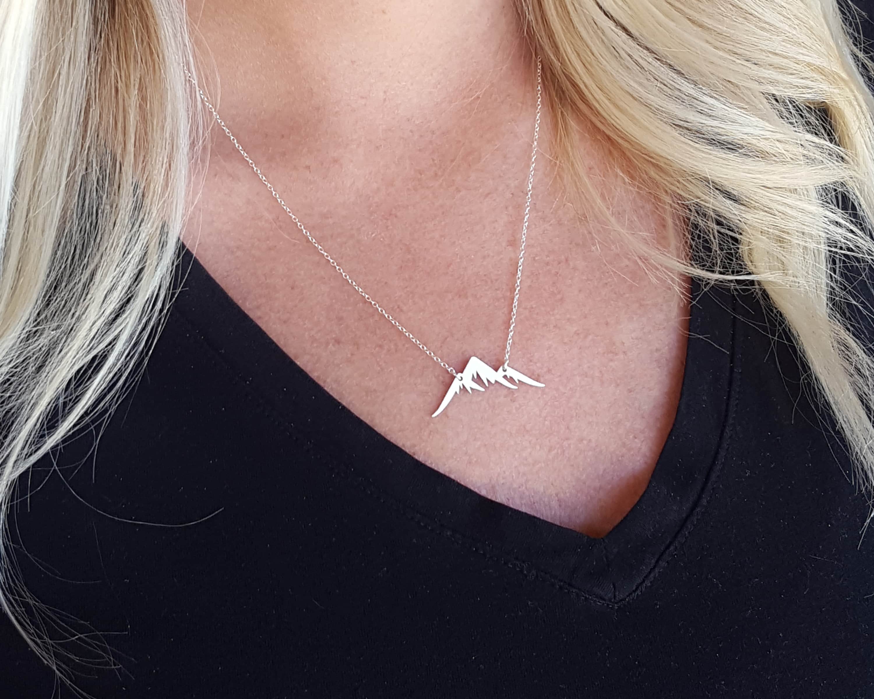 Mountain on sale pendant necklace