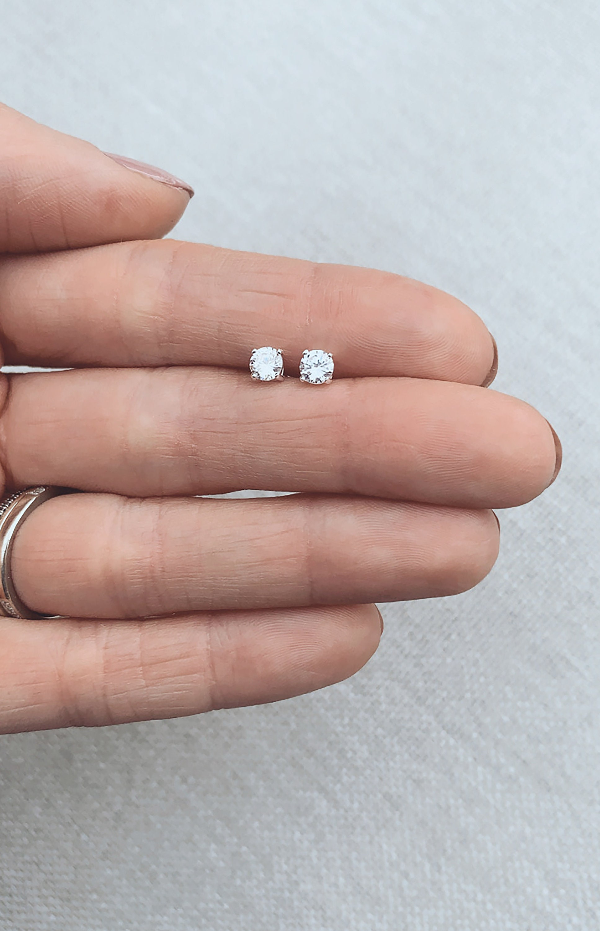 Dainty Stud Earrings, Simple Stud Earrings, Stud Earrings, Dainty ...