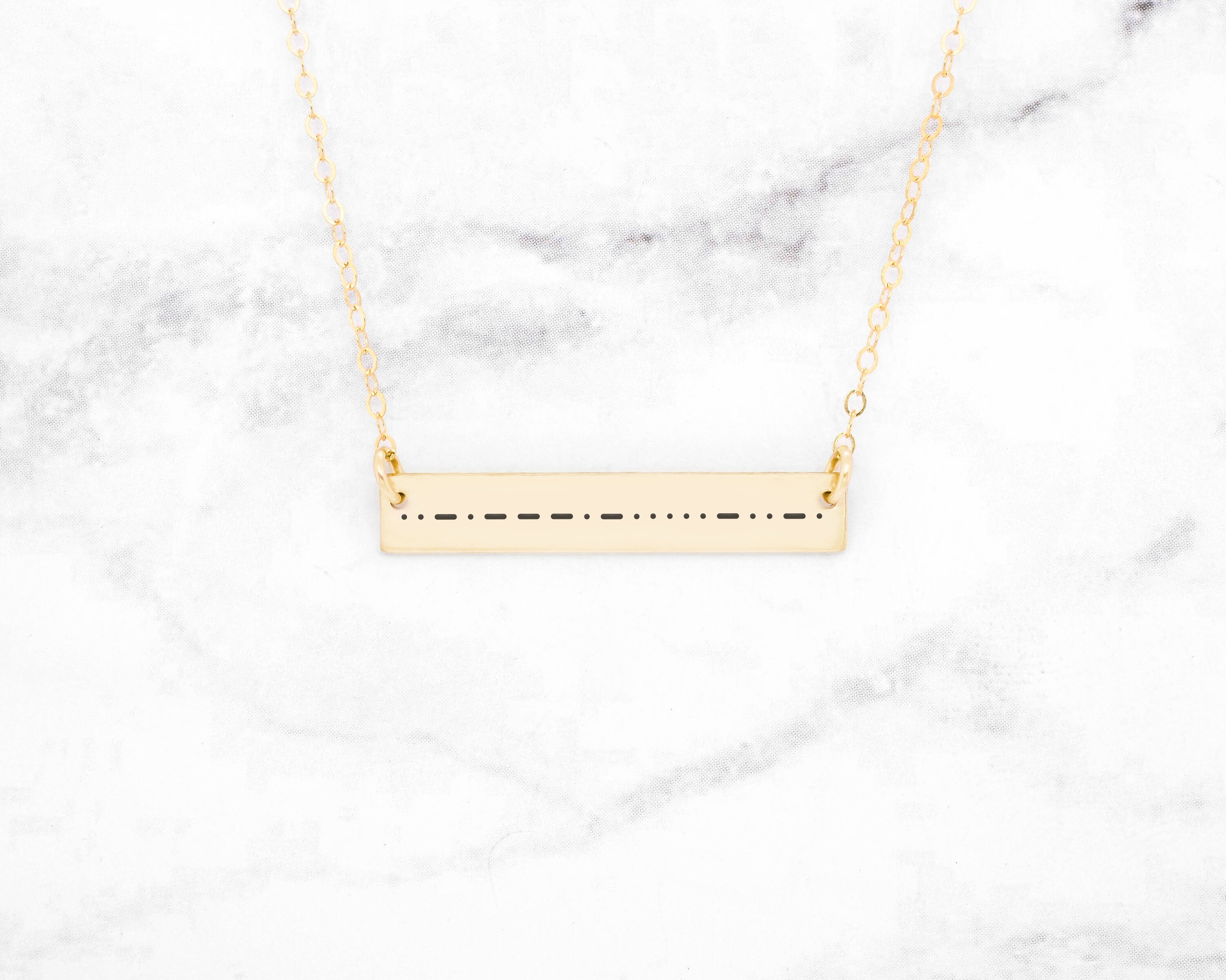 Morse Code Necklace • Secret Message in Morse Code • Custom Morse Code ...