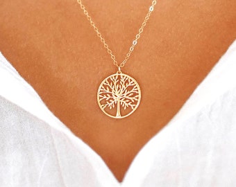 Tree Of Life Necklace • Family Tree Necklace • Dainty Tree Of Life Pendant