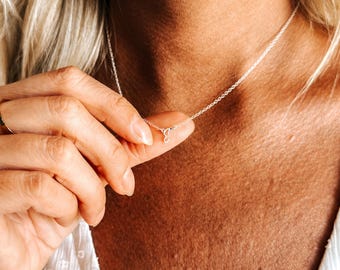 Minimalist Initial Necklace • Dainty Letter Necklace • Tiny Initial Necklace • Personalized Necklace • Dainty Initial Necklace