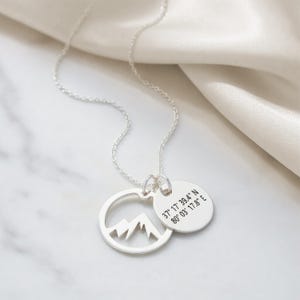 personalized mountain necklace