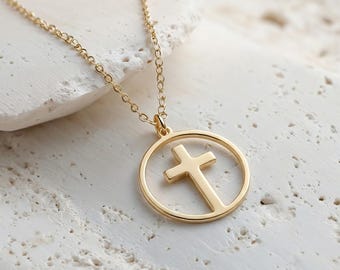 Confirmation gift, Cross Confirmation Necklace, Personalized Necklace, Catholic Jewelry