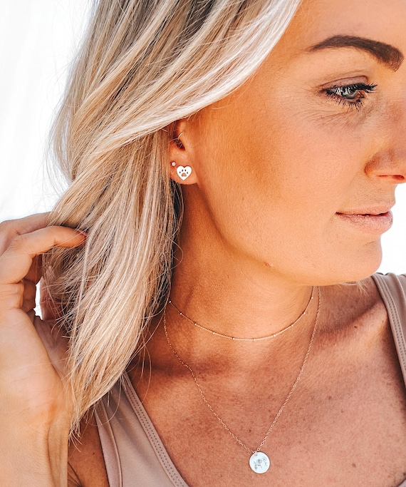 Ball drop earrings in sterling silver | Arran View
